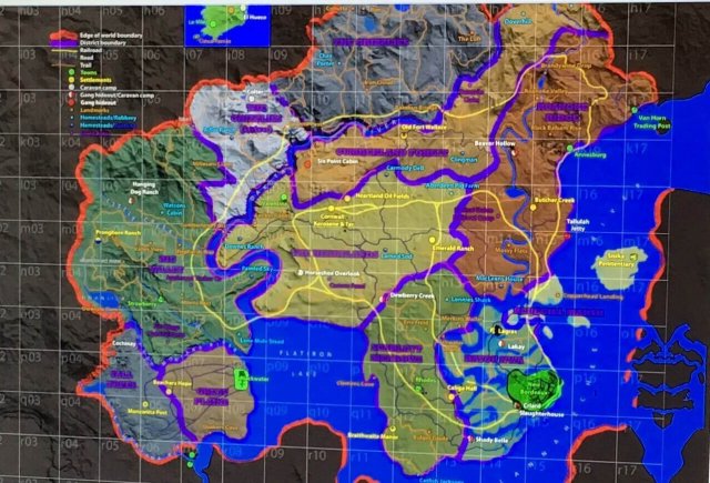 Карта мира в Red Dead Redemption 2 будет огромной