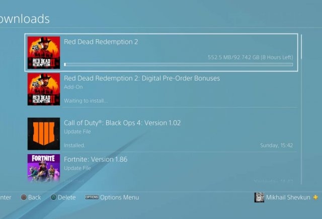 Red Dead Redemption 2 доступен по предзагрузке