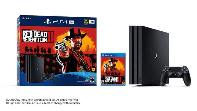 PS4 Pro (1 ТБ) с розничной копией Red Dead Redemption 2