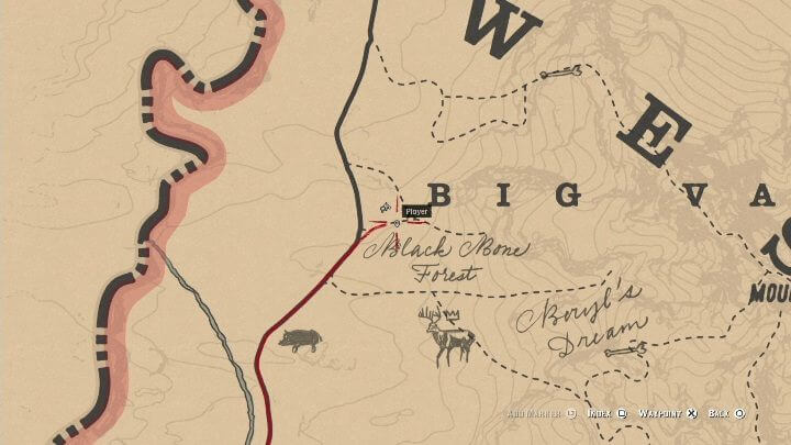 Местонахождение легендарного оленя на карте