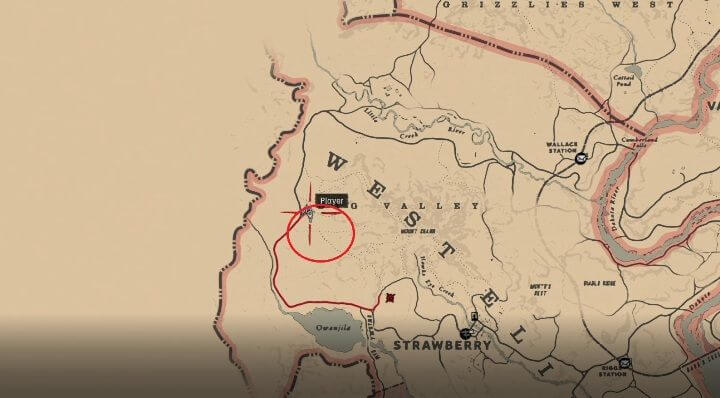 Местонахождение легендарного оленя на карте 1