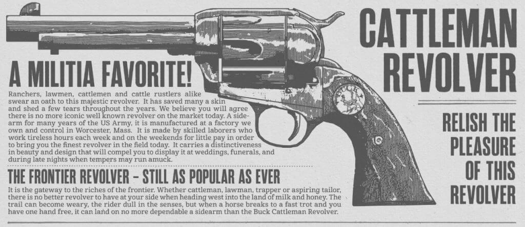 Cattleman revolver