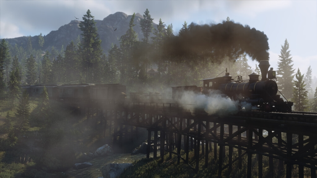 Поезд в Red Dead Redemption 2 фото
